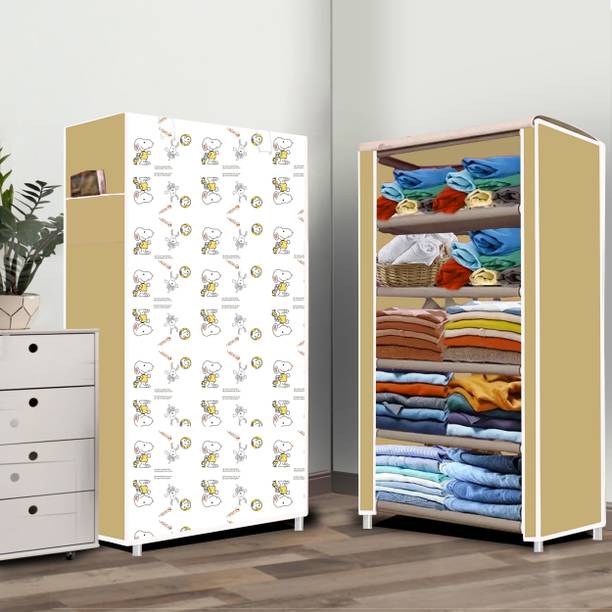 Flipkart Perfect Homes Studio 5 Layer Dogi print PP Collapsible Wardrobe