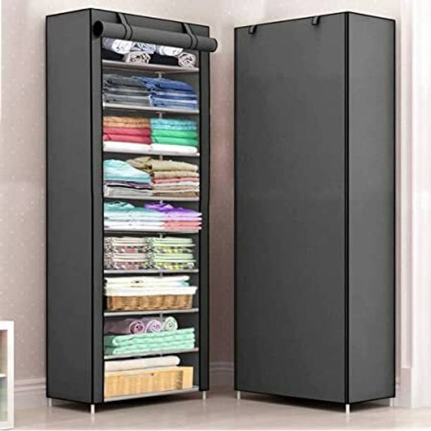 Dewberries Carbon Steel Collapsible Wardrobe