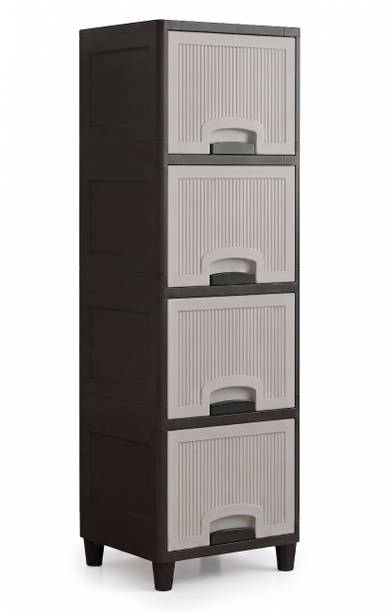 Suptikes Multi Layer Cabinet with User Friendly Storage Build PP Collapsible Wardrobe