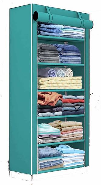 S . K Store Carbon Steel Collapsible Wardrobe