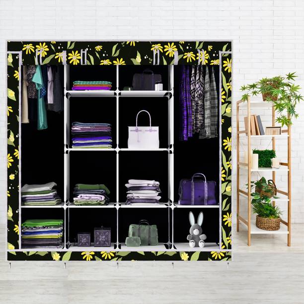 SPIRITED 12 Layer 3 Door India's 1st Printed Carbon Steel Collapsible Wardrobe