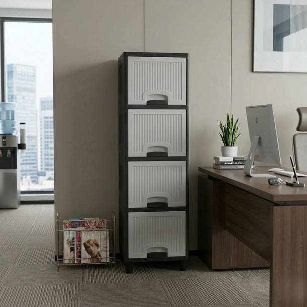 MAXTID Multi Layer Cabinet Suitable for Files, Clothes & Accessories PP Collapsible Wardrobe
