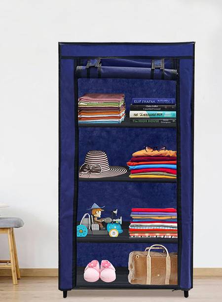 SANAMSTORE Carbon Steel Collapsible Wardrobe