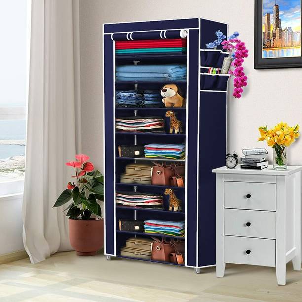Dewberries Carbon Steel Collapsible Wardrobe