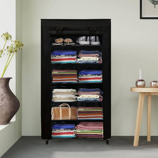 GlowSilk Normal Wardrobe Carbon Steel Collapsible Wardrobe