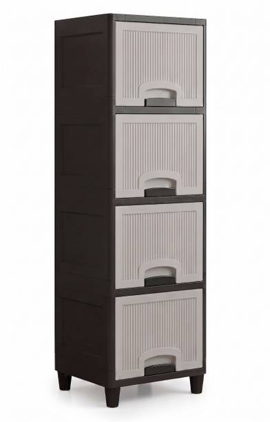 Suptikes Multi Layer Cabinet with User Friendly Storage Build PP Collapsible Wardrobe