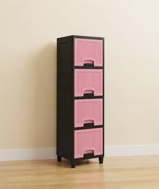 MAXTID Plastic Multilayer Storage Cupboard for Home PP Collapsible Wardrobe