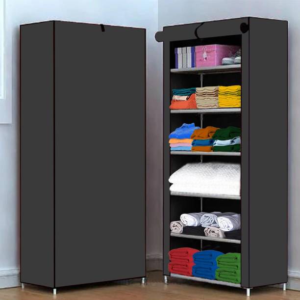 S . K Store PVC Collapsible Wardrobe
