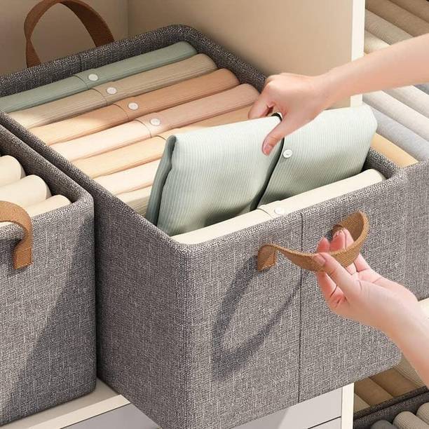 NKL 30 L Grey Laundry Stool/Storage