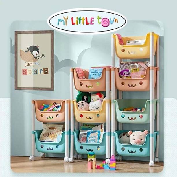 MY LITTLE TOWN 3 Layer collapsible wardrobe for kids with multicolours PVC Collapsible Wardrobe