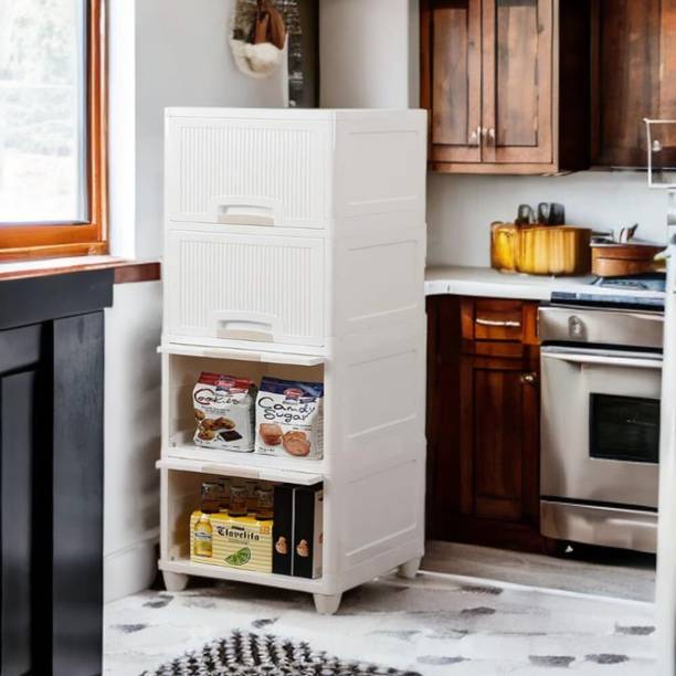 ऋशील वर 3 Layer Plastic Wardrobe For Clothes प्लास्टिक फ़्री स्टैंडिंग कपड़े रखने की आलमारी