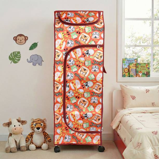 KUDOS Kids Jungle Wardrobe Cotton Collapsible Wardrobe
