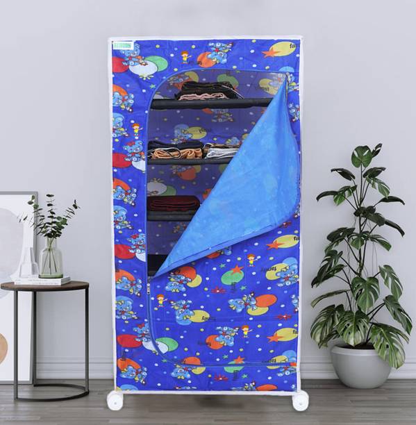 FLIPZON Baby 6 Shelve Fabric Wardrobe PP Collapsible Wardrobe