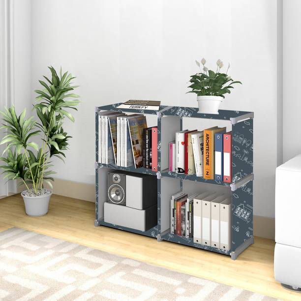Imperial fur 10 Layer Portable Book Shelf Rack | Space-Saving Book Stand for Home & Office Metal Open Book Shelf