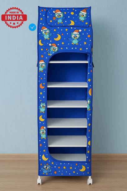 YouCopia 1 Door 6 Shelf Open Plastic (Collapsible Wardrobe) PVC Collapsible Wardrobe