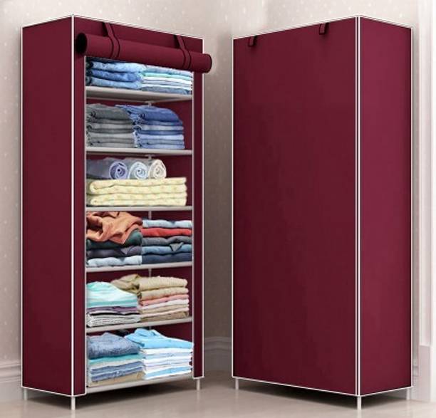 Lyzoo 6 Shelf Plastic PVC Collapsible Wardrobe