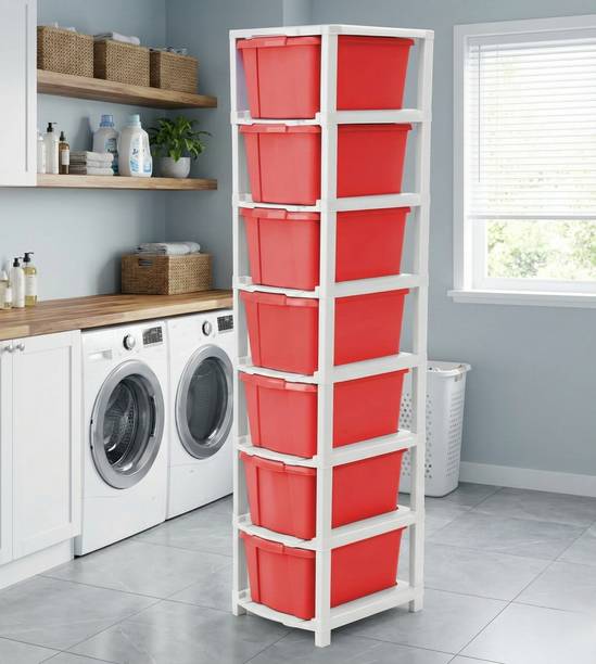 Suptikes Architect & Designer Remote Work Essential Modular Desk Side-Unit PP Collapsible Wardrobe