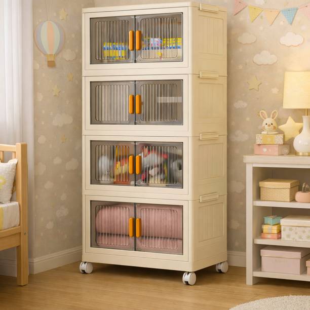 ZENVEXYO Door Plastic Series PP Collapsible Wardrobe