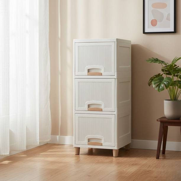 MAXTID Multi Layer Cabinet Suitable for Files, Clothes & Accessories PP Collapsible Wardrobe