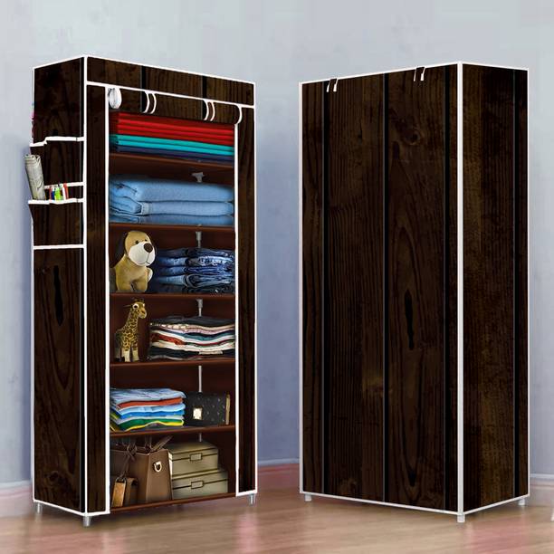Home Reserve Premium 6 Layer Unique Print Carbon Steel Collapsible Wardrobe