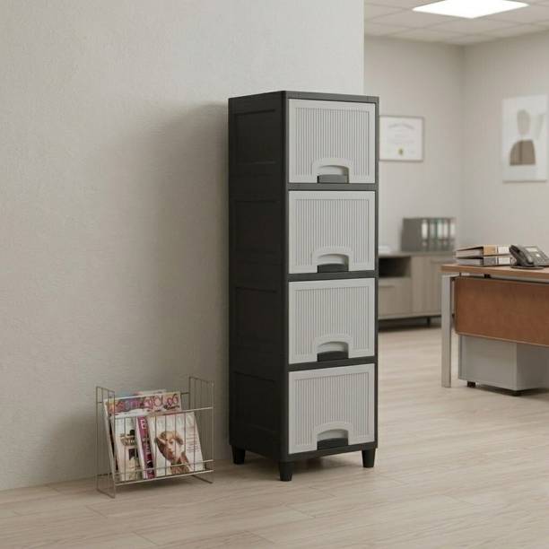 MAXTID Multi Layer Cabinet Suitable for Files, Clothes & Accessories PP Collapsible Wardrobe