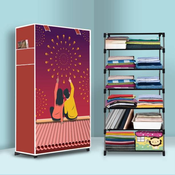 INSIDE STYLE Carbon Steel Collapsible Wardrobe