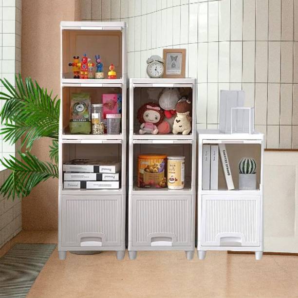 onpoint 6 Layer Storage Cabinet, Foldable Organizer for Clothes & Luggage|| Durable PP Collapsible Wardrobe