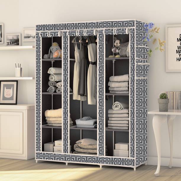 SPIRITED C2 Unique Print Carbon Steel Collapsible Wardrobe