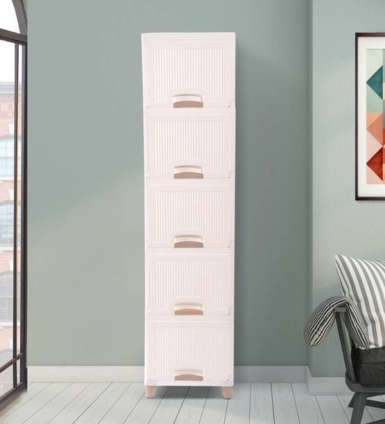 Flipkart Perfect Homes Studio Neat and Tidy Storage Solutions plastic drawers storage Clothes Cabinet Drawer PP Collapsible Wardrobe