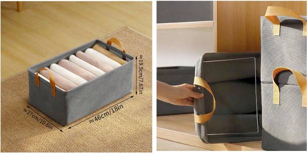 BSVR 30 L Grey Laundry Stool/Storage