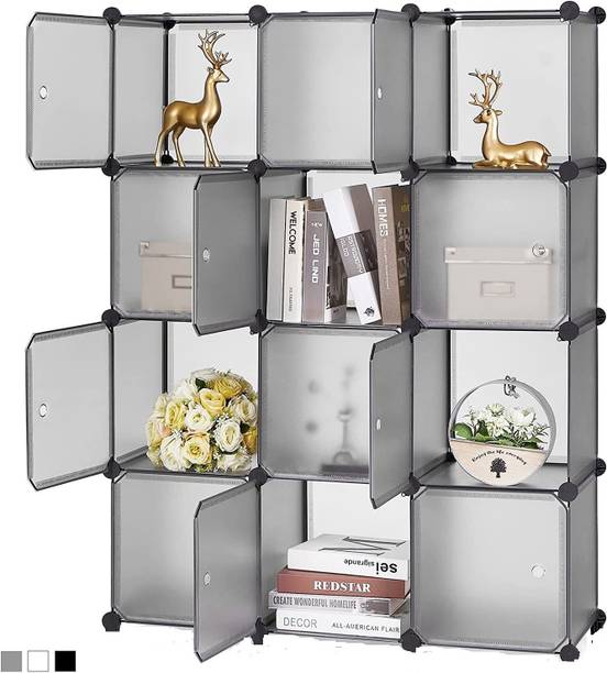 KriShyam ® 12 Door Plastic Sheet Wardrobe PP Collapsible Wardrobe PP Collapsible Wardrobe