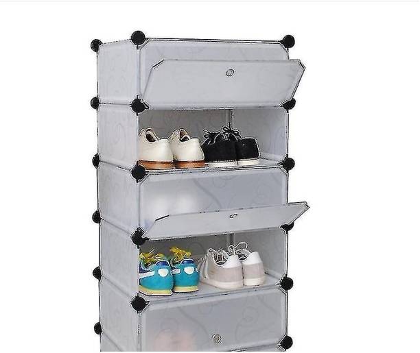 Keekos 5 Layer DIY Shoe Rack Multipurpose Storage Organizer for Home Bedroom Metal Collapsible Shoe Stand