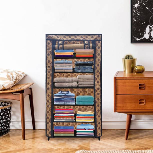 GlowSilk 6 tier Carbon Steel Collapsible Wardrobe