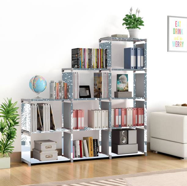 Imperial fur 9 Layer Portable Book Shelf Rack | Space-Saving Book Stand for Home & Office Metal Open Book Shelf