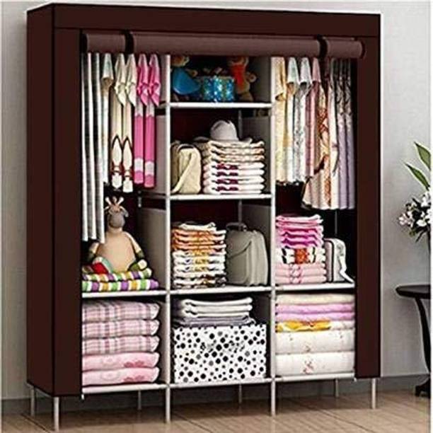 ZENVEXYO Foldable and Durable Collapsible Wardrobe for Organized Storage Carbon Steel Collapsible Wardrobe