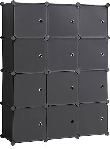 KriShyam 12 Door Plastic Sheet Wardrobe PP Collapsible Wardrobe PP Collapsible Wardrobe