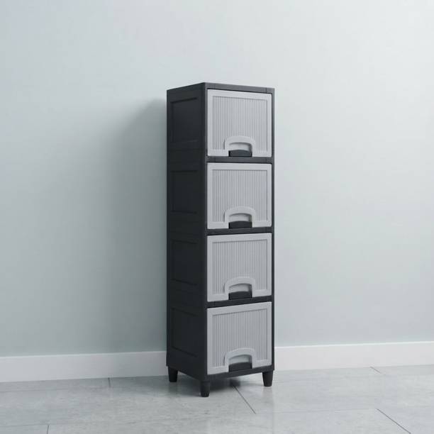 GROTHEORY Plastic Cupboard for Household Storage Organizer PP Collapsible Wardrobe