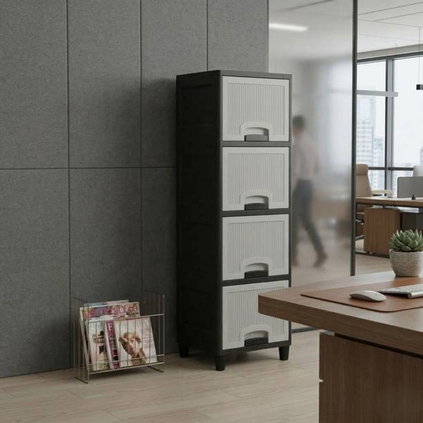 MAXTID Multi Layer Cabinet Suitable for Files, Clothes & Accessories PP Collapsible Wardrobe