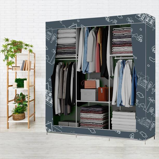 Furnbolo 6 Shelf India's 1st Printed Metal Almirah