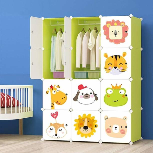 KriShyam ® 12 Door Plastic Sheet Wardrobe PP Collapsible Wardrobe