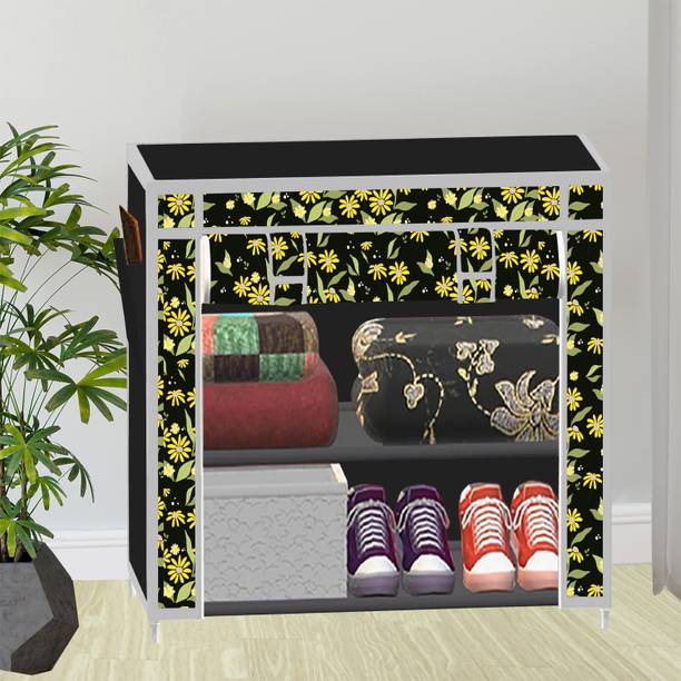 SPIRITED A2 Printed PP Collapsible Wardrobe