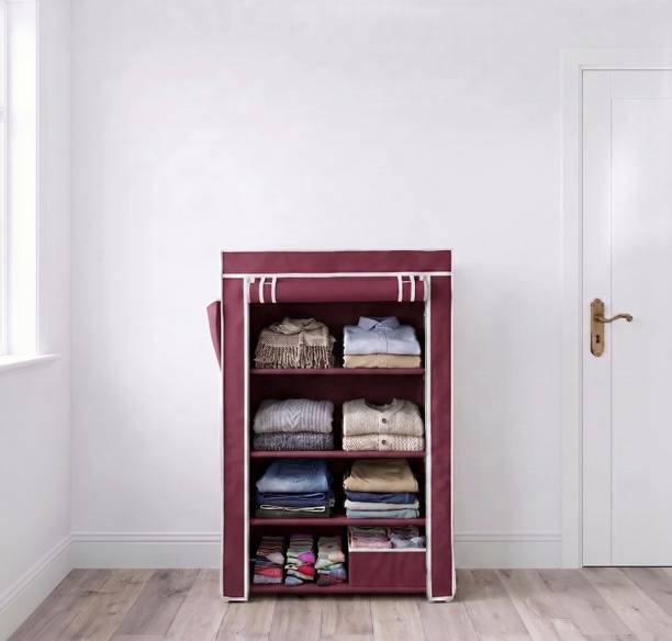 Flipkart Perfect Homes Studio 4-Layer with Cover PP Collapsible Wardrobe