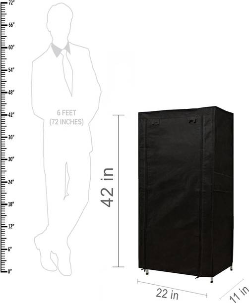 RAXON WORLD Carbon Steel Collapsible Wardrobe