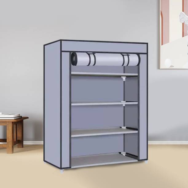 Dewberries Carbon Steel Collapsible Wardrobe