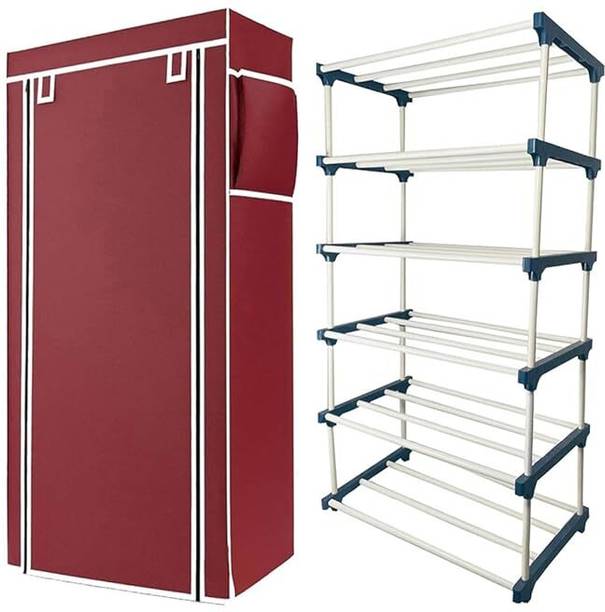 GULAMMUSTAFA PVC5GAWAR PVC Collapsible Wardrobe