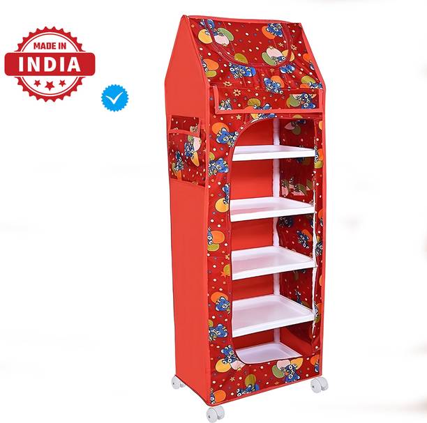 YouCopia 1 Door 6 Shelf Open Plastic (Collapsible Wardrobe) PVC Collapsible Wardrobe