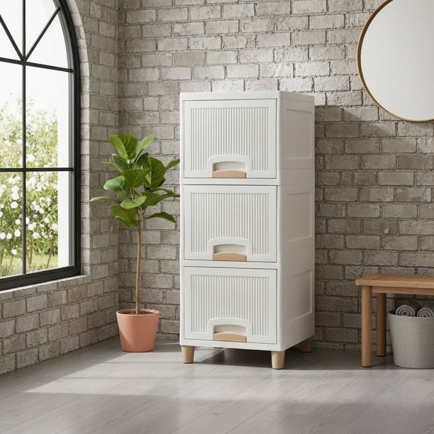 MAXTID Multi Layer Cabinet Suitable for Files, Clothes & Accessories PP Collapsible Wardrobe