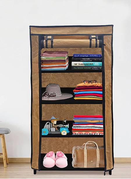 SANAMSTORE Carbon Steel Collapsible Wardrobe