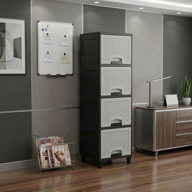 MAXTID Multi Layer Cabinet Suitable for Files, Clothes & Accessories PP Collapsible Wardrobe