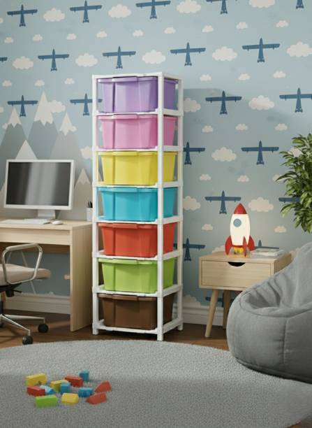 VISEMAN multi layer Drawer Cabinet with Balanced Weight Distribution PP Collapsible Wardrobe